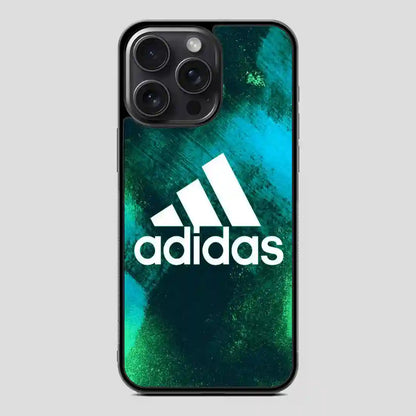 Adidas Green Galaxy iPhone 15 Pro Case