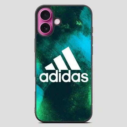 Adidas Green Galaxy iPhone 16 Plus Case