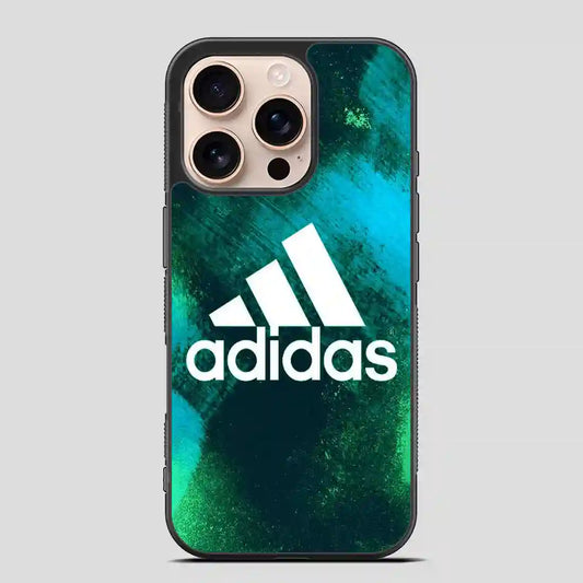 Adidas Green Galaxy iPhone 16 Pro Case