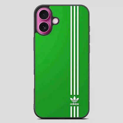 Adidas Green iPhone 16 Plus Case