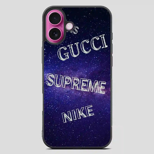 Adidas Gucci Supreme Nike Galaxy iPhone 16 Plus Case