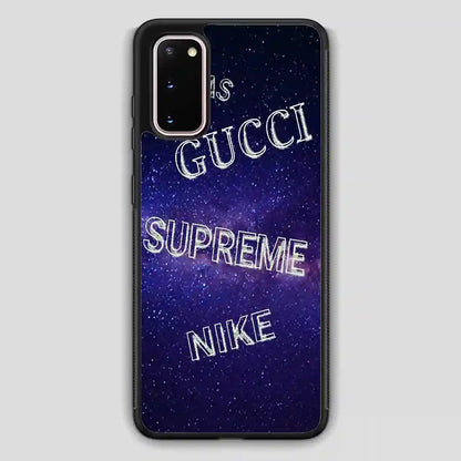 Adidas Gucci Supreme Nike Galaxy Samsung Galaxy S20 Case