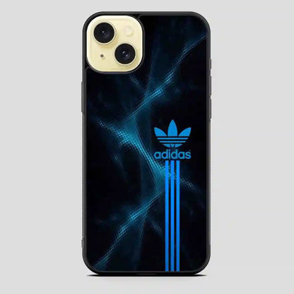 Adidas Logo Art Blue iPhone 15 Plus Case