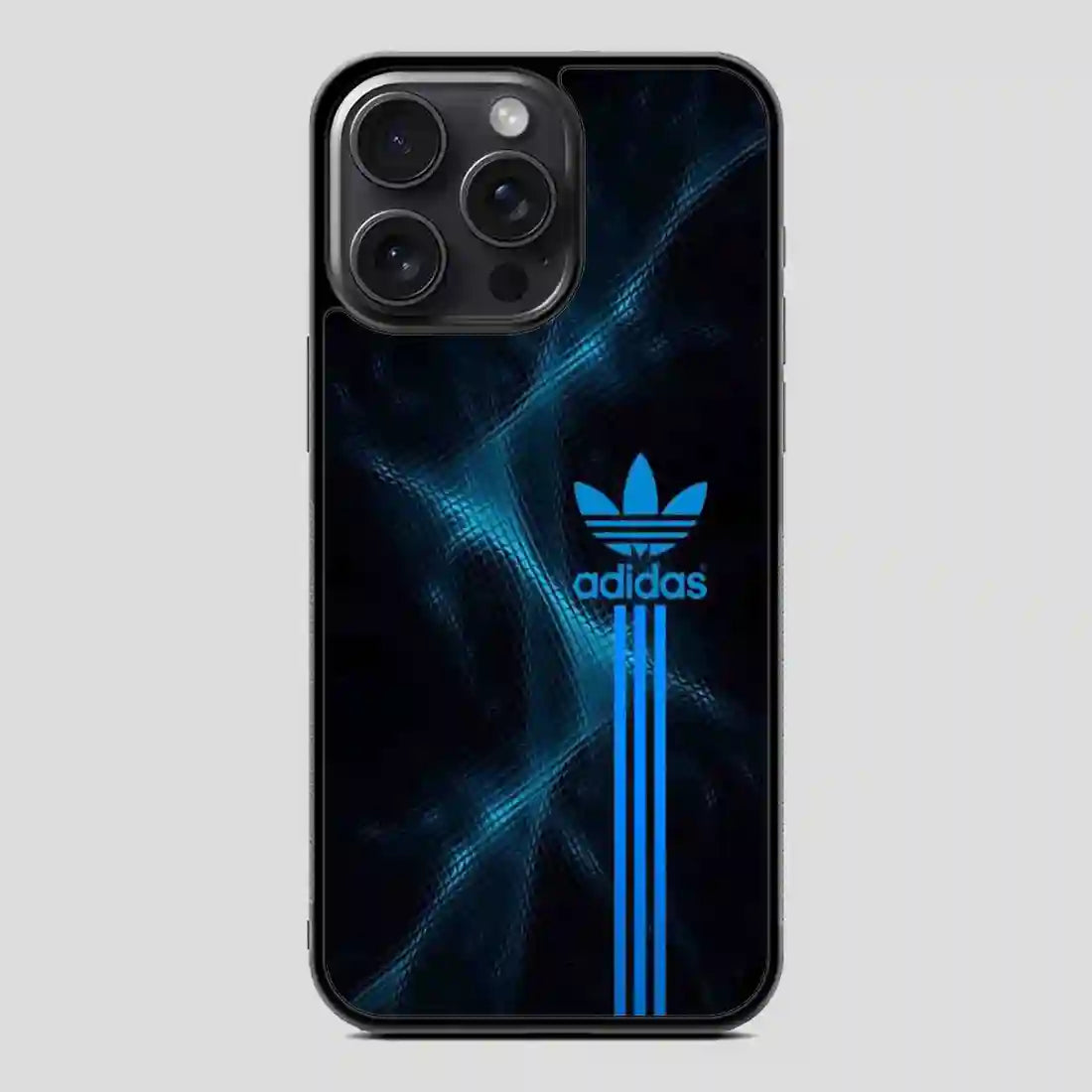 Adidas Logo Art Blue iPhone 15 Pro Case