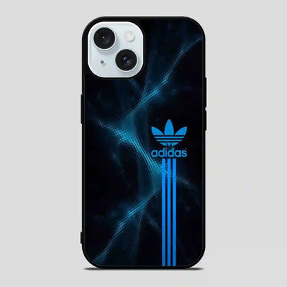 Adidas Logo Art Blue iPhone 15 Case