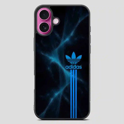 Adidas Logo Art Blue iPhone 16 Plus Case