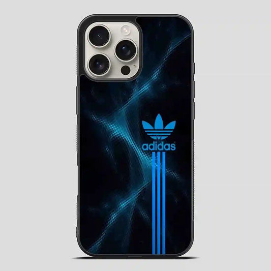 Adidas Logo Art Blue iPhone 16 Pro Max Case