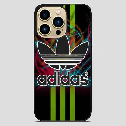 Adidas Logo Art Green iPhone 14 Pro Max Case