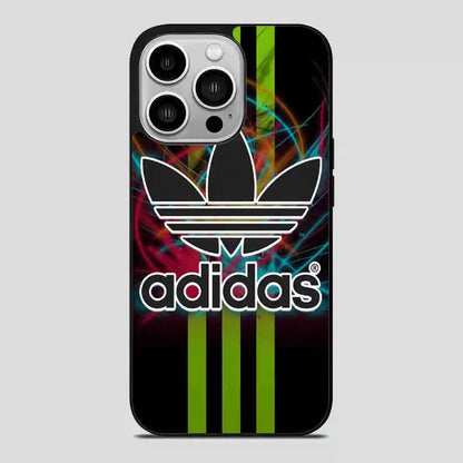 Adidas Logo Art Green iPhone 14 Pro Case