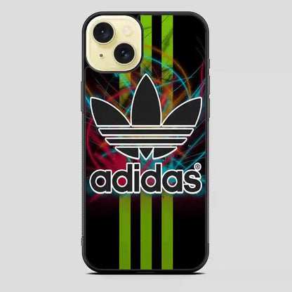 Adidas Logo Art Green iPhone 15 Plus Case