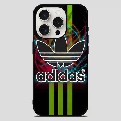 Adidas Logo Art Green iPhone 15 Pro Max Case