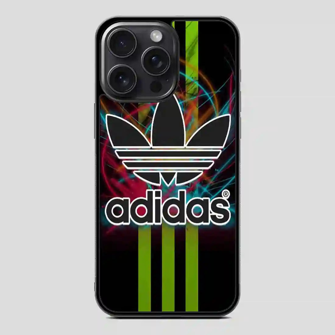 Adidas Logo Art Green iPhone 15 Pro Case