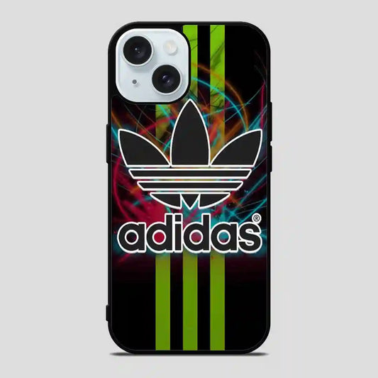 Adidas Logo Art Green iPhone 15 Case