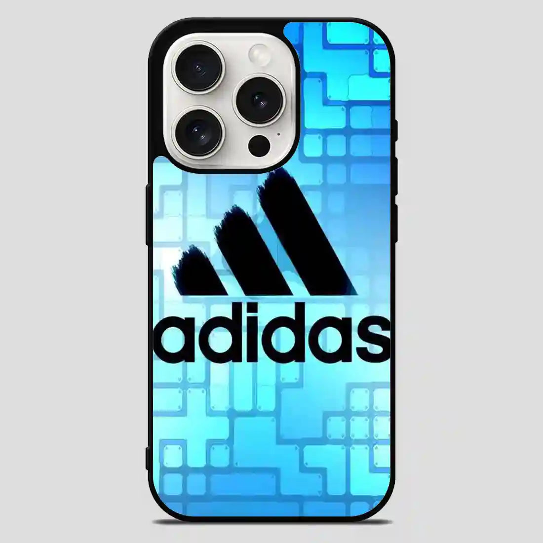 Adidas Logo Blue iPhone 15 Pro Max Case