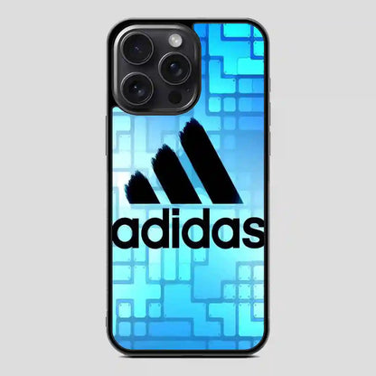 Adidas Logo Blue iPhone 15 Pro Case