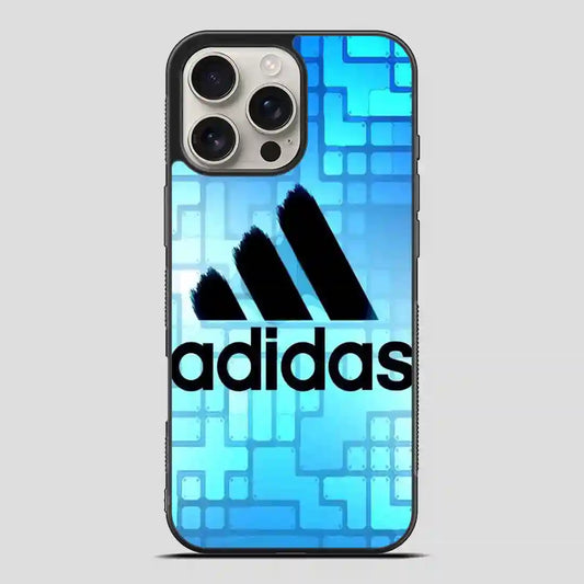 Adidas Logo Blue iPhone 16 Pro Max Case