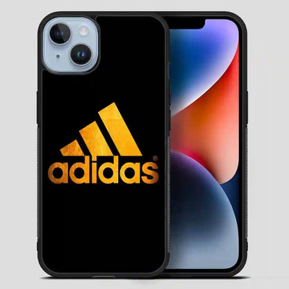 Adidas Logo Gpld Black iPhone 14 Plus Case