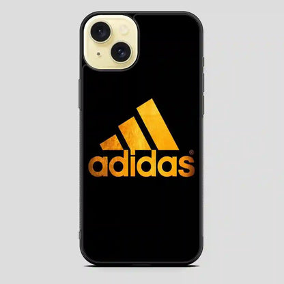 Adidas Logo Gpld Black iPhone 15 Plus Case