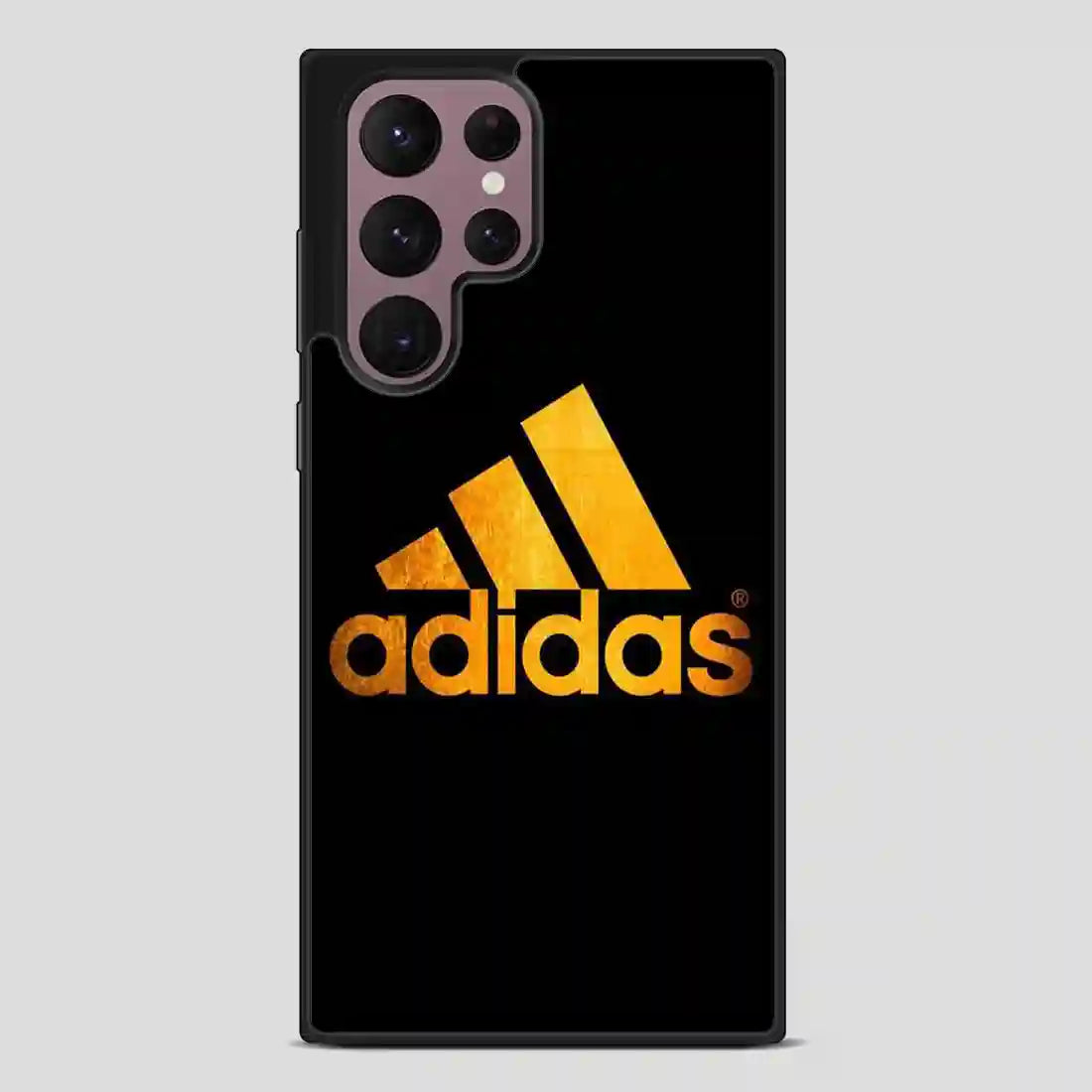 Adidas Logo Gpld Black Samsung Galaxy S22 Ultra Case