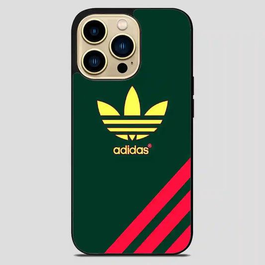 Adidas Logo Green iPhone 14 Pro Max Case