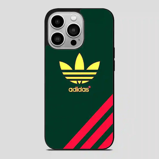 Adidas Logo Green iPhone 14 Pro Case