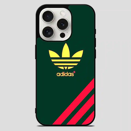 Adidas Logo Green iPhone 15 Pro Max Case