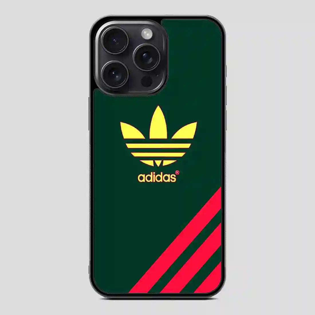 Adidas Logo Green iPhone 15 Pro Case