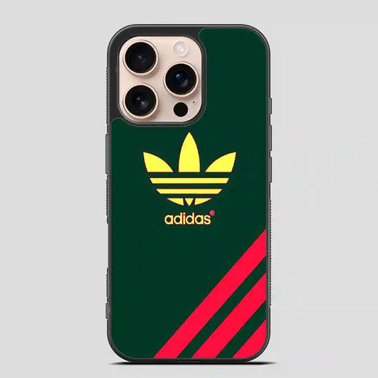 Adidas Logo Green iPhone 16 Pro Case