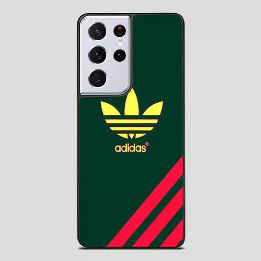 Adidas Logo Green Samsung Galaxy S21 Ultra Case