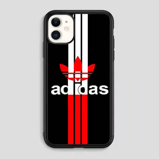 Adidas Logo Read Black Simple iPhone 11 Case