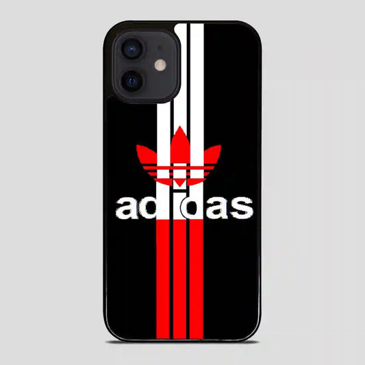 Adidas Logo Read Black Simple iPhone 12 Mini Case