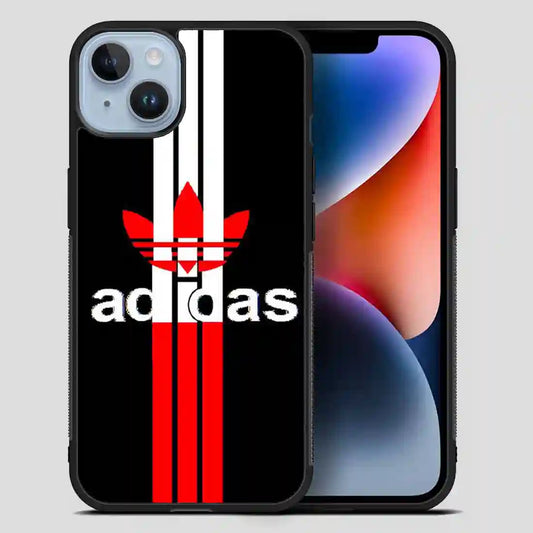 Adidas Logo Read Black Simple iPhone 14 Plus Case