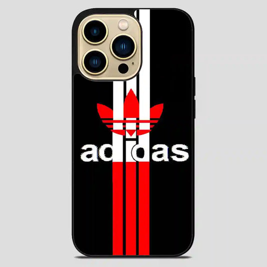 Adidas Logo Read Black Simple iPhone 14 Pro Max Case