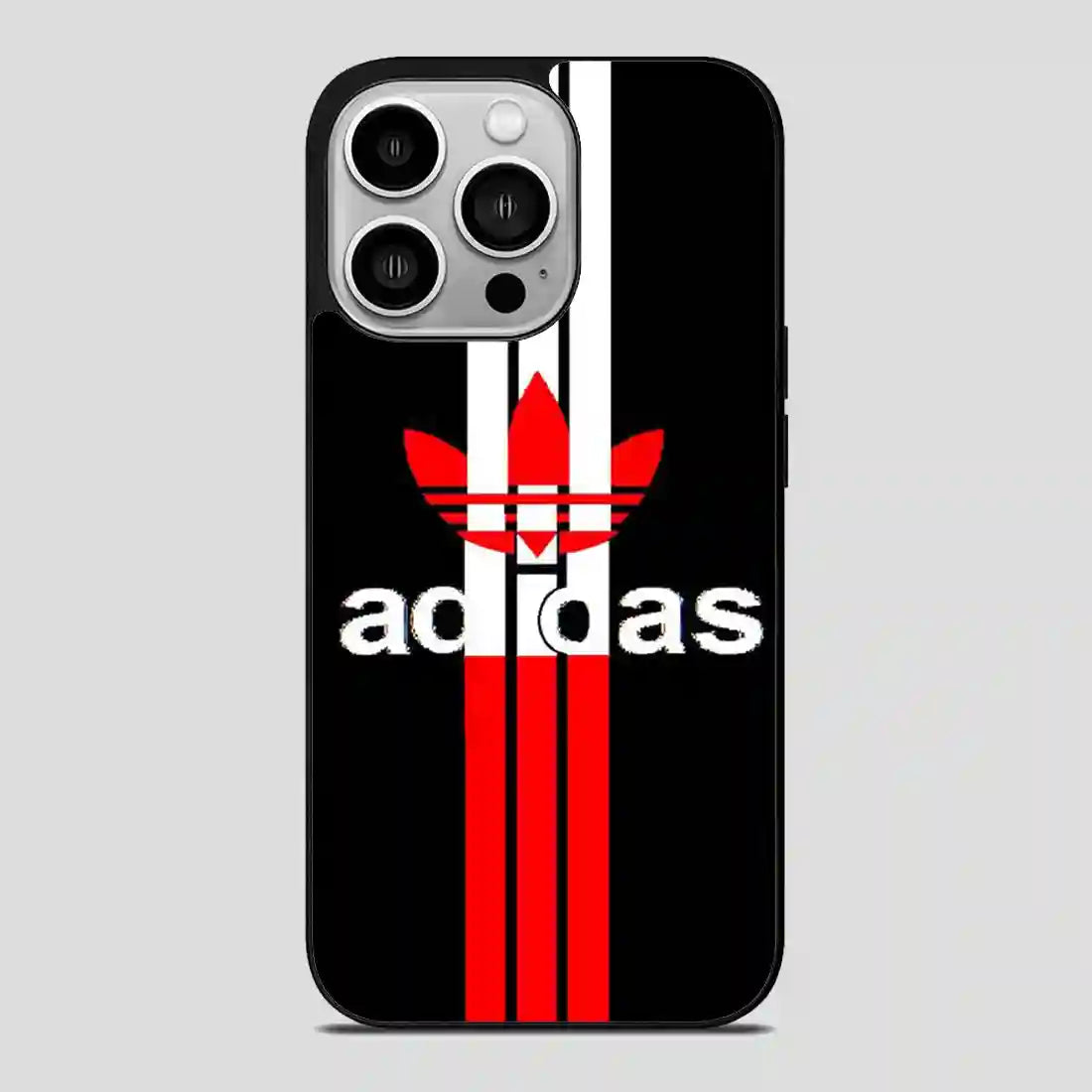 Adidas Logo Read Black Simple iPhone 14 Pro Case