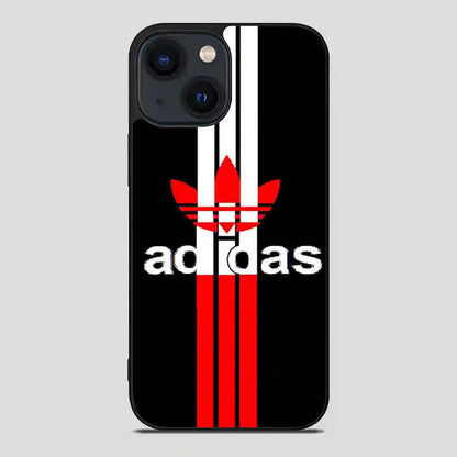 Adidas Logo Read Black Simple iPhone 14 Case