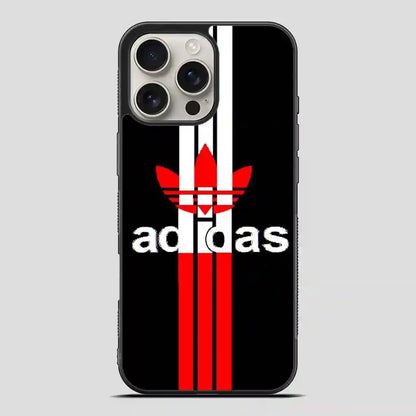 Adidas Logo Read Black Simple iPhone 16 Pro Max Case