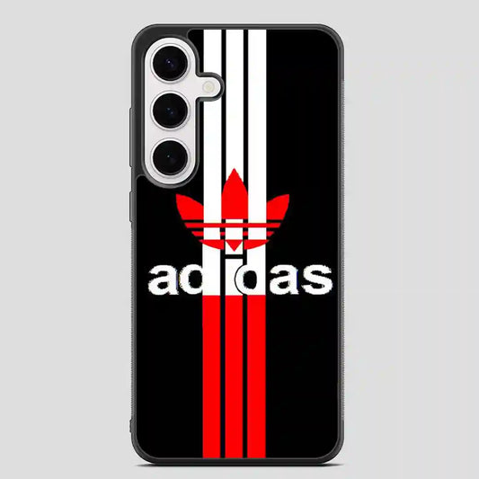 Adidas Logo Read Black Simple Samsung Galaxy S24 Plus Case