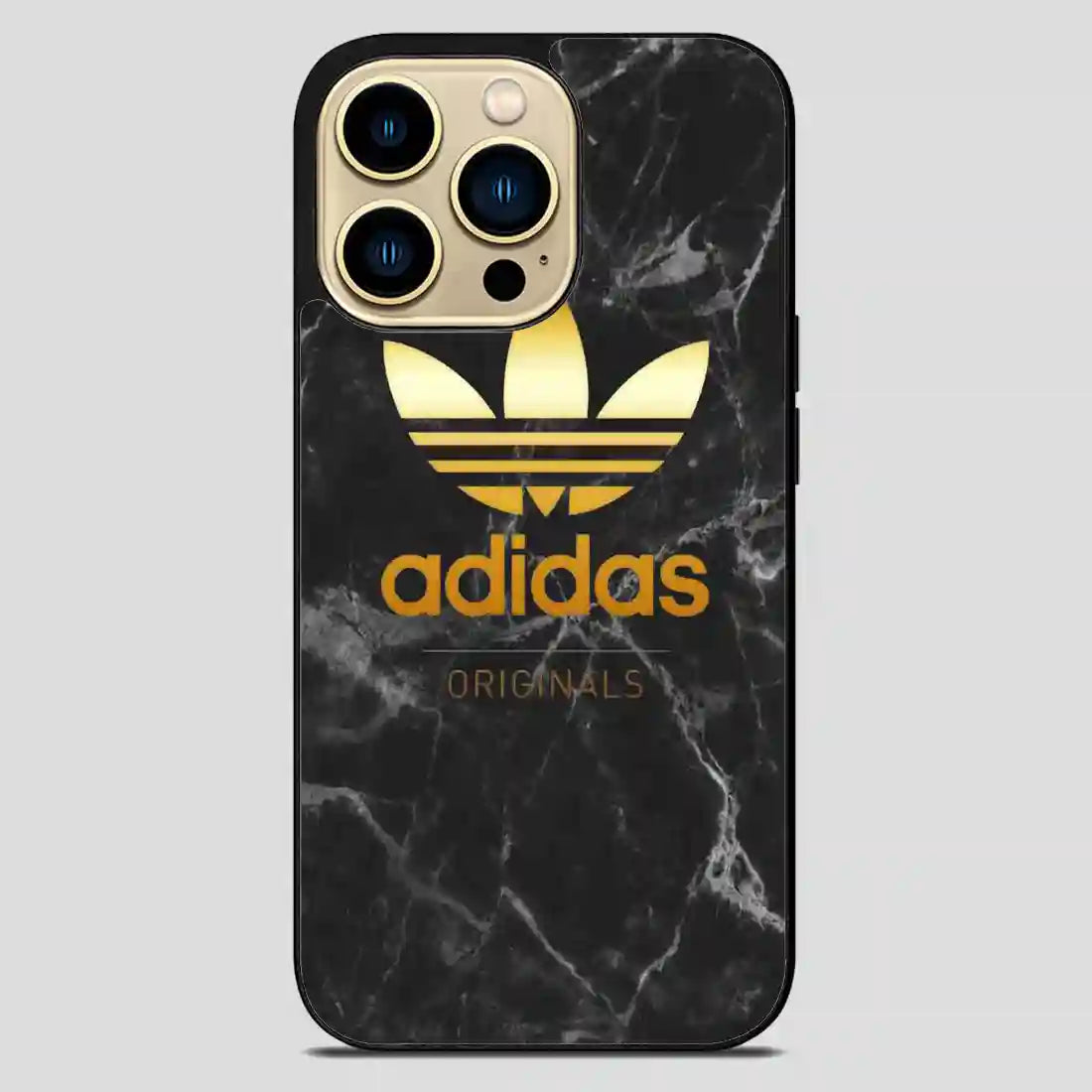 Adidas Marble Gold iPhone 14 Pro Max Case