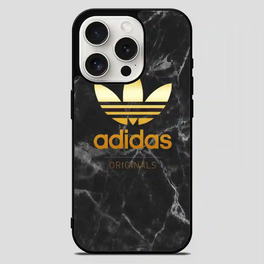 Adidas Marble Gold iPhone 15 Pro Max Case