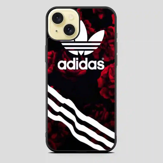 Adidas Red Color iPhone 15 Plus Case