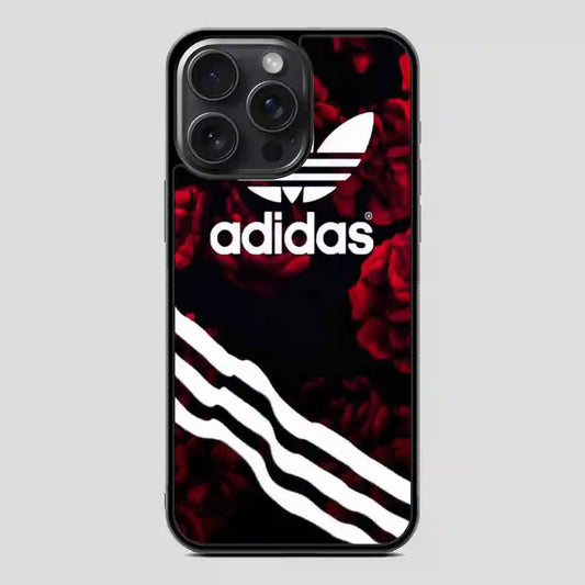 Adidas Red Color iPhone 15 Pro Case