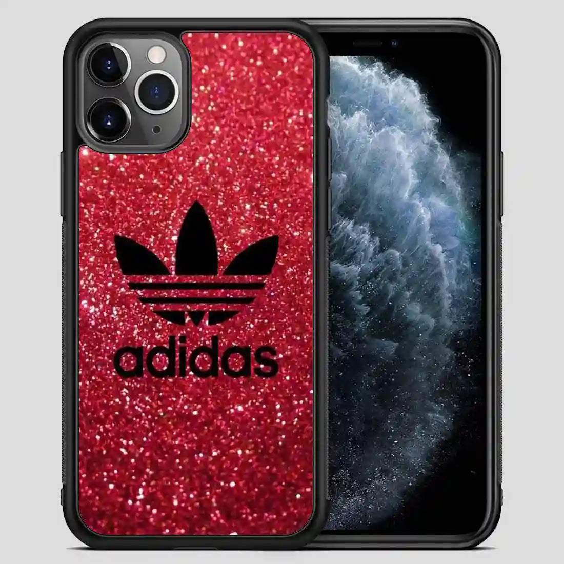 Adidas Red Glitter iPhone 11 Pro Max Case