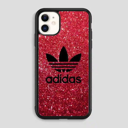 Adidas Red Glitter iPhone 11 Case