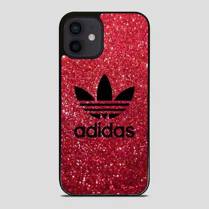 Adidas Red Glitter iPhone 12 Mini Case