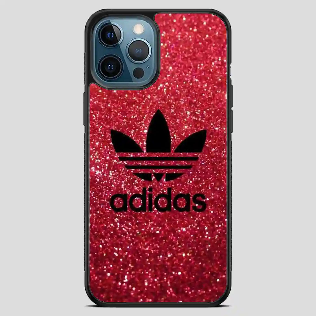 Adidas Red Glitter iPhone 12 Pro Max Case