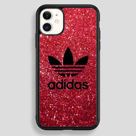 Adidas Red Glitter iPhone 12 Case