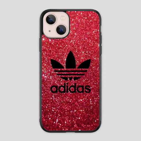 Adidas Red Glitter iPhone 13 Mini Case