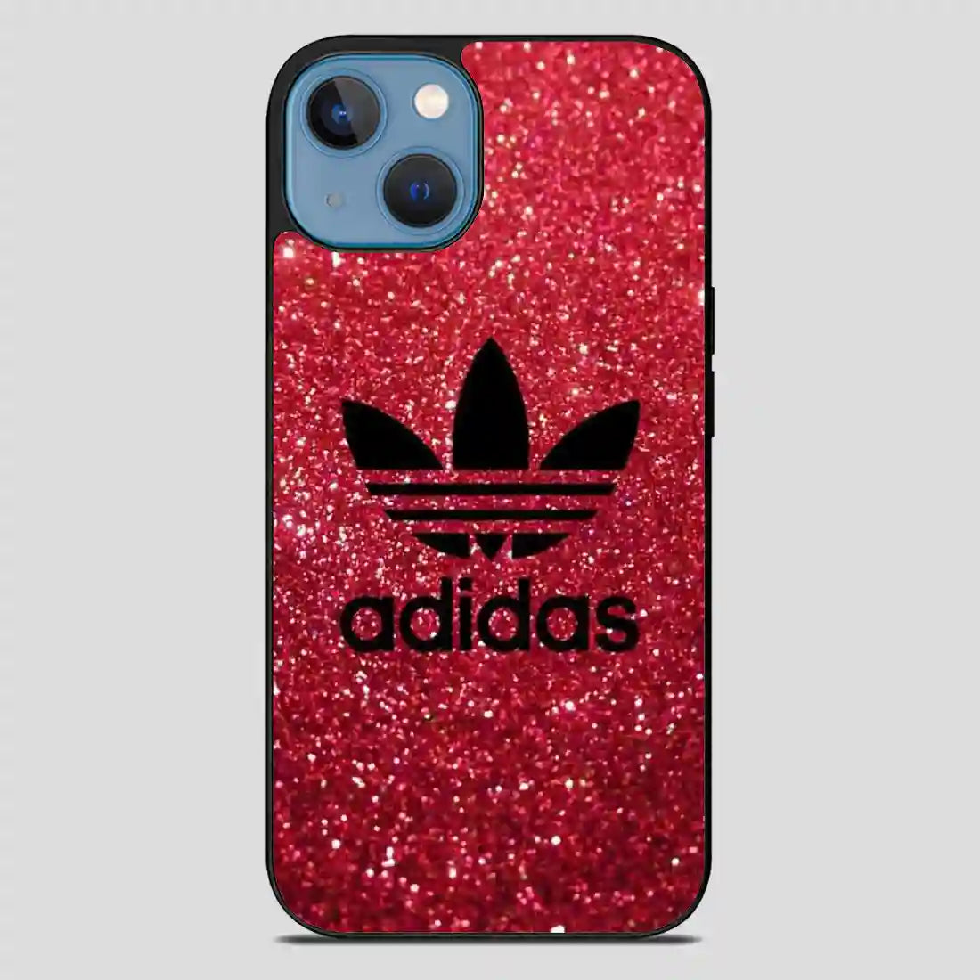 Adidas Red Glitter iPhone 13 Case