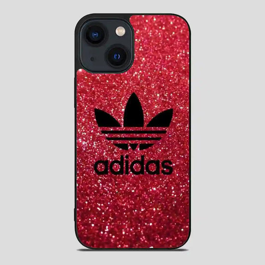 Adidas Red Glitter iPhone 14 Case