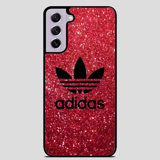 Adidas Red Glitter Samsung Galaxy S21 Case